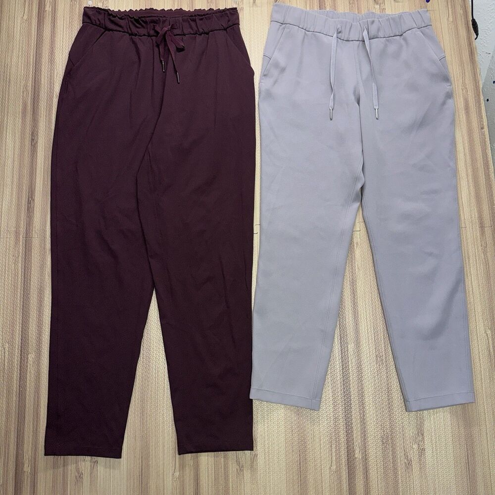 Lululemon Keep Moving Pant 7/8 & On the Fly 7/8 Pant Size 6 2 Piece Lot
